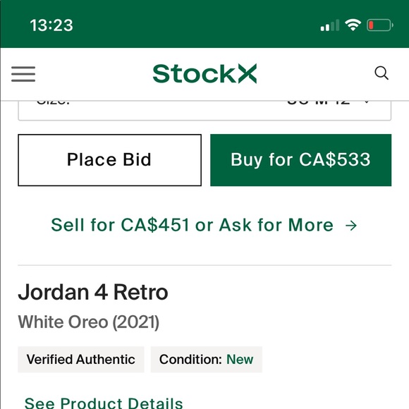 Jordan retro 4 -Oreo - Picture 3 of 3